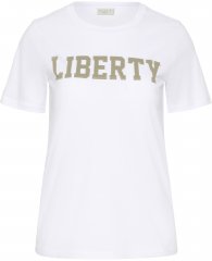 Kaffe Curve June T-shirt Biały