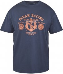 North Latitude 61121 T-Shirt Z Nadrukiem Granatowy