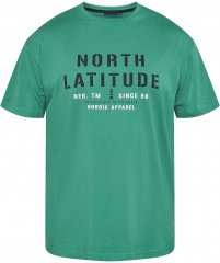 North Latitude 61135 T-Shirt Z Nadrukiem Zielony
