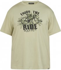 North Latitude 61315 T-Shirt Z Nadrukiem Jasny Przydymiony Zielony