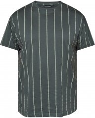 North Latitude 61319 T-Shirt W Paski Ciemny Przydymiony Zielony