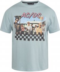 North Latitude 61352 AC/DC T-Shirt Przydymiony Niebieski