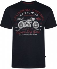 Kam Jeans 5787 California Customs Print Tee Black