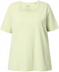 Ulla Popken Essential Square Neck Stretch Tee Pistachio