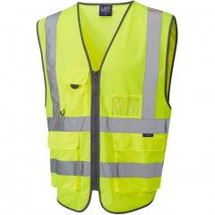 Leo Barnstaple Ecoviz Superior Anti-Entanglement Waistcoat Hi-Vis Yellow