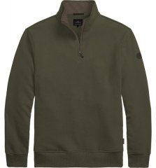 Double Outfitters MTOP-1163 Bluza z krótkim zamkiem Khaki
