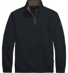 Double Outfitters MTOP-1163 Bluza z krótkim zamkiem Granatowy