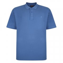 Espionage P074C Koszulka Polo z Krótkim Rękawem Chabrowy