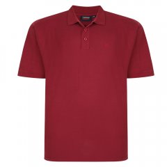 Espionage P074C Koszulka Polo z Krótkim Rękawem Bordowy