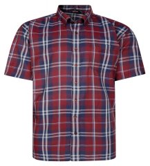 Espionage SH447 Koszula w kratę burgundy