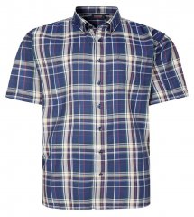 Espionage SH447 Koszula w kratę granatowy