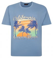 Espionage T425 Laguna Beach Koszulka z nadrukiem niebieski
