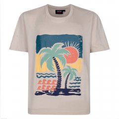 Espionage T448 desert island koszulka z nadrukiem ecru
