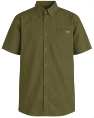 Motley Denim Zagreb Koszula z krótkim rękawem Ciemny khaki