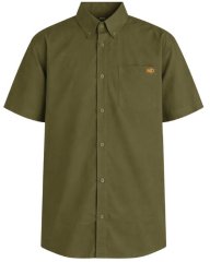 Motley Denim Zagreb Koszula z krótkim rękawem Ciemny khaki