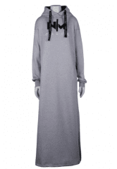 Nora Mikken MARI Maxi Hoodie Dress Grey