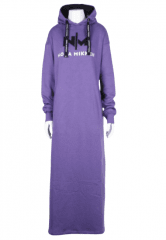 Nora Mikken MARI Maxi Hoodie Dress Purple
