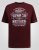 D555 Baldwin Grumpy Old Man Club Print Crew Neck T-shirt Burgundy/ Black Twist - Koszulki - T-shirty meskie Duże Rozmiary - 2XL-14XL