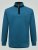 D555 Conway 1 1/4 Zip Neck Fleece Sweatshirt With Bear Logo Teal - Bluzy & bluzy z kapturem - Bluzy & Bluzy z kapturem 2XL-12XL