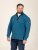 D555 Conway 1 1/4 Zip Neck Fleece Sweatshirt With Bear Logo Teal - Bluzy & bluzy z kapturem - Bluzy & Bluzy z kapturem 2XL-12XL