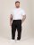 D555 Dexter 1 Cargo Jogger With Bear Embroidery TALL Czarny - TALL dresy - Spodnie dresowe TALL dla wysokich