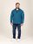 D555 Conway 1 1/4 Zip Neck Fleece Sweatshirt With Bear Logo Teal - Bluzy & bluzy z kapturem - Bluzy & Bluzy z kapturem 2XL-12XL