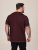 D555 Baldwin Grumpy Old Man Club Print Crew Neck T-shirt Burgundy/ Black Twist - Koszulki - T-shirty meskie Duże Rozmiary - 2XL-14XL