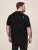 D555 Potts Jersey Polo With Jacquard Collar & Cuffs Czarny - Koszulki polo - Koszulki Polo 2XL-8XL