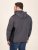 D555 Conrad Detachable Hood Bonded Fleece Zip Through Hoody TALL Granatowy - TALL bluzy - Bluzy TALL dla wysokich mężczyzn