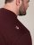 D555 Baldwin Grumpy Old Man Club Print Crew Neck T-shirt Burgundy/ Black Twist - Koszulki - T-shirty meskie Duże Rozmiary - 2XL-14XL