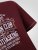 D555 Baldwin Grumpy Old Man Club Print Crew Neck T-shirt Burgundy/ Black Twist - Koszulki - T-shirty meskie Duże Rozmiary - 2XL-14XL