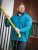 D555 Conway 1 1/4 Zip Neck Fleece Sweatshirt With Bear Logo Teal - Bluzy & bluzy z kapturem - Bluzy & Bluzy z kapturem 2XL-12XL