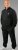 20 Nodi Mistral Tracksuit in Combed Fleece Cotton Black - Dresy - Dresy męskie duże rozmiary