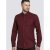 D555 Dawson Textured Shirt Dark Red - Koszule - Koszule 2XL-10XL