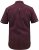 D555 Hillcrest S/S Micro Ao Print Shirt Burgundy - Koszule - Koszule 2XL-10XL