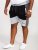 D555 Kirton Couture Elasticated Waistband Shorts Black/Charcoal - Dresy & spodenki dresowe - Dresy & Spodnie Dresowe 2XL-12XL
