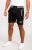 D555 Sutton Elasticated Waist Shorts With Embroidery Black - Dresy & spodenki dresowe - Dresy & Spodnie Dresowe 2XL-12XL