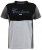 D555 Felix Couture Crew Neck Cut And Sew T-Shirt Black/Charcoal - Koszulki - T-shirty meskie Duże Rozmiary - 2XL-14XL