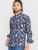 D555 Rooksey Floral Print Shirt Navy - Koszule - Koszule 2XL-10XL
