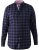 D555 Dovercourt Flannel Check Shirt Blue and Black - Koszule - Koszule 2XL-10XL