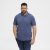 North Latitude Polo Blue Melange - Koszulki polo - Koszulki Polo 2XL-8XL