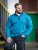 D555 Conway 1 1/4 Zip Neck Fleece Sweatshirt With Bear Logo Teal - Bluzy & bluzy z kapturem - Bluzy & Bluzy z kapturem 2XL-12XL