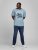 Jack & Jones JJMOON T-shirt Faded Denim - Koszulki - T-shirty meskie Duże Rozmiary - 2XL-14XL