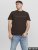 Jack & Jones STAR T-shirt Brown - Koszulki - T-shirty meskie Duże Rozmiary - 2XL-14XL