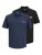 Jack & Jones Rush koszulka polo 2-pak czarna/granatowa - Koszulki polo - Koszulki Polo 2XL-8XL