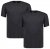 Adamo 129420 Koszulka 2-pak Ciemnoszary melanż - Koszulki - T-shirty meskie Duże Rozmiary - 2XL-14XL