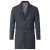 D555 Terry Checked Overcoat Charcoal - Kurtki Męskie Duże Rozmiary - Kurtki Duże rozmiary 2XL-8XL