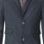 D555 Terry Checked Overcoat Charcoal - Kurtki Męskie Duże Rozmiary - Kurtki Duże rozmiary 2XL-8XL