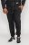 D555 Buckingham Cuffed Jogger With Side Pockets Black Tall Sizes - ODZIEŻ MĘSKA MT-6XLT - WYSOKIE-rozmiary
