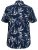D555 FINLEY Hawaiian AO Print Shirt Navy - Koszule - Koszule 2XL-10XL